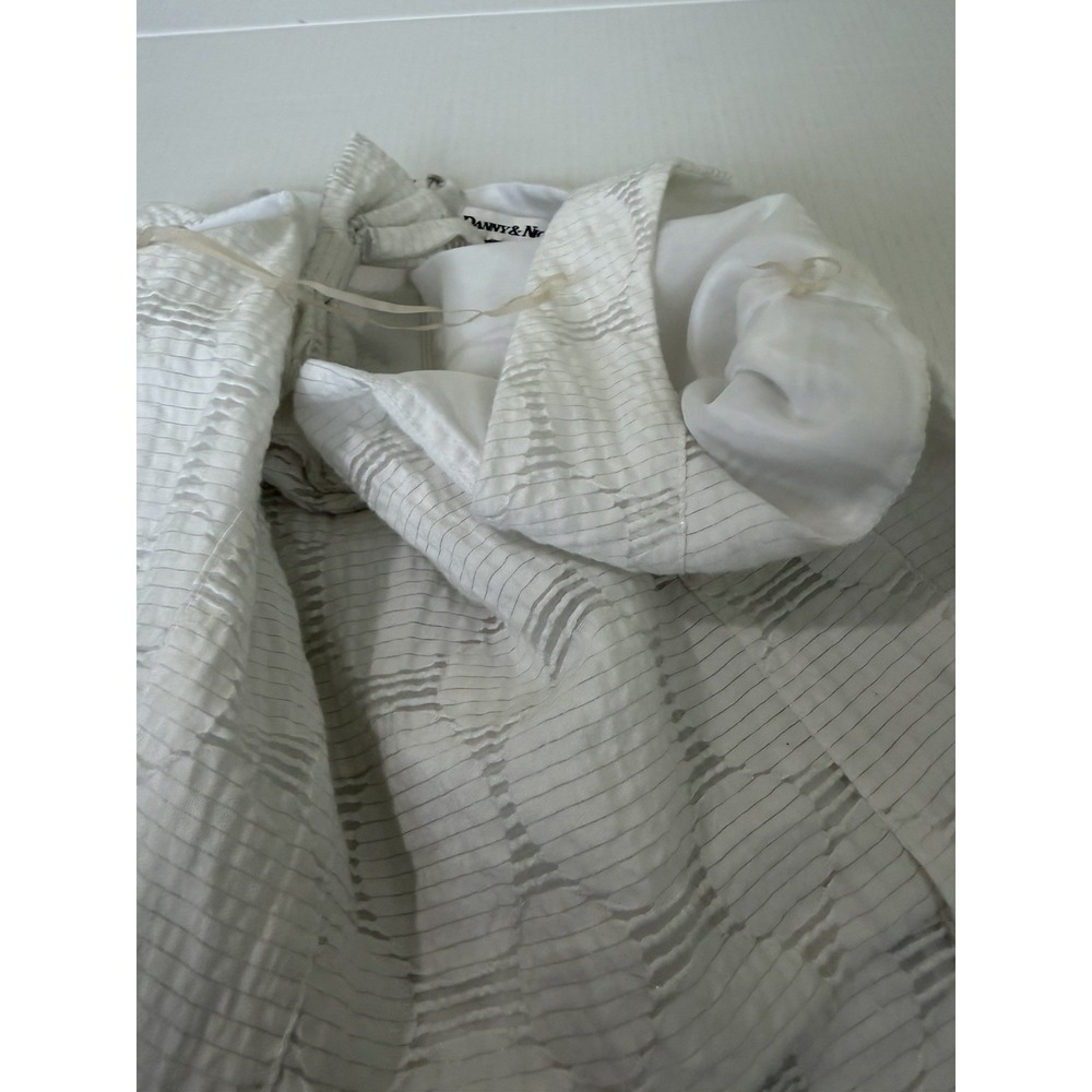 Danny & Nicole Women's White Sleeveless Lined Mini Dress Size 12 - Picture 10 of 10